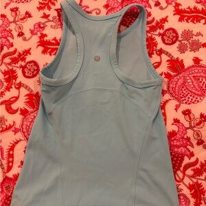 lululemon athletica Light Blue Racerback Tank Top